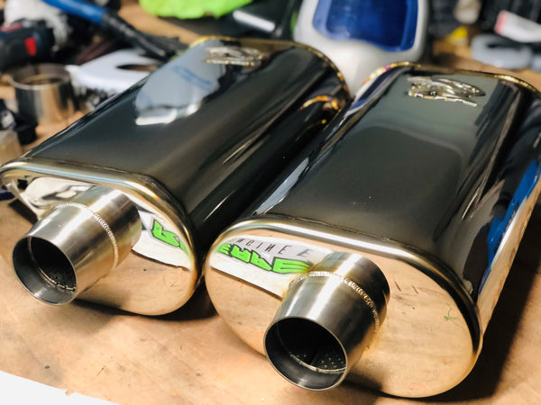 Reaper Engineering Single Inlet 6" x 10" Demon Flow Mufflers