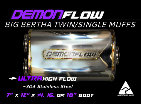 Reaper Engineering Twin/Single Big Bertha Mufflers