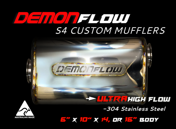 Reaper Engineering Single Inlet 6" x 10" Demon Flow Mufflers