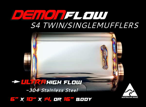 Reaper Engineering  Twin/Single 6" x 10" Demon Flow Mufflers