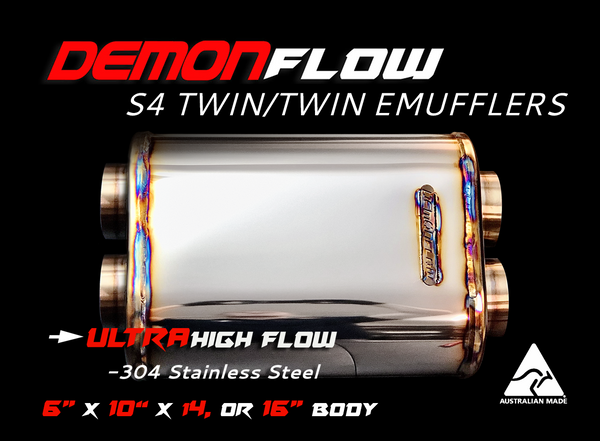 Reaper Engineering  Twin/Twin 6" x 10" Demon Flow Mufflers