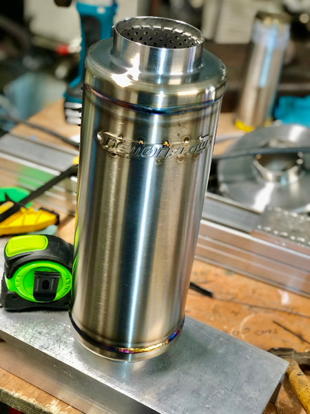 Demon Flow Series 4.0 Customisable Round Barrel Muffler/Resonator.
